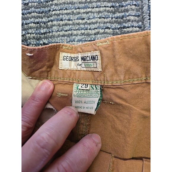 Mens Georges Marciano for Guess Preppy Pleated Shorts 29" x 8 Vintage 80s 90s - Picture 5 of 11